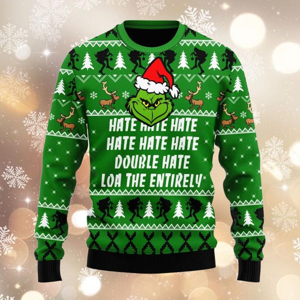 Funny Hate Knitting Pattern Ugly Sweatshirt