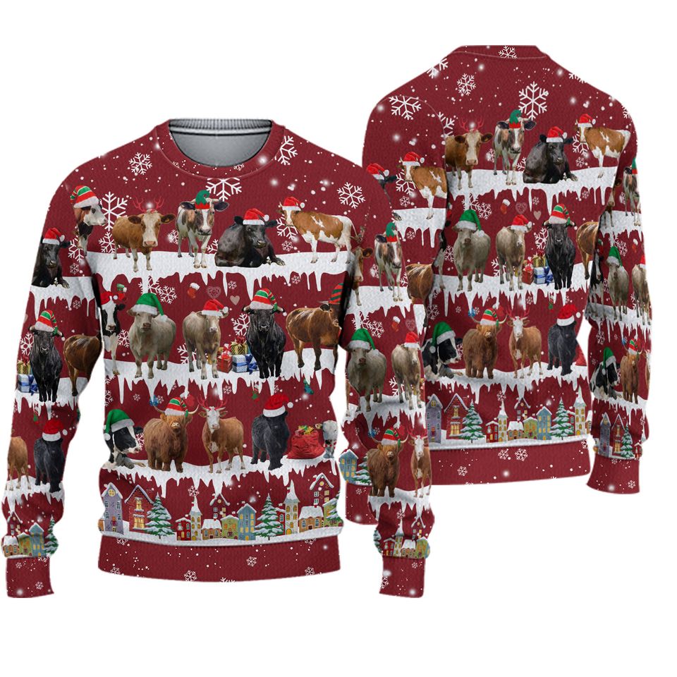 Funny Heifer Christmas Sweater