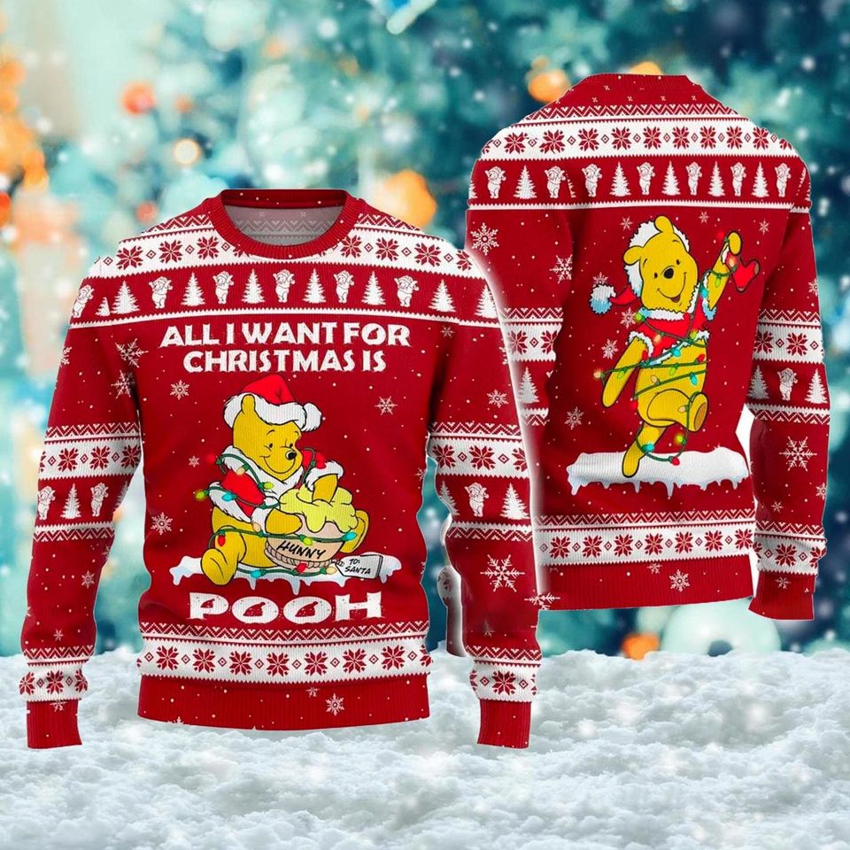 Funny Hungry Bear Ugly Christmas Sweater Xmas Sweatshirt