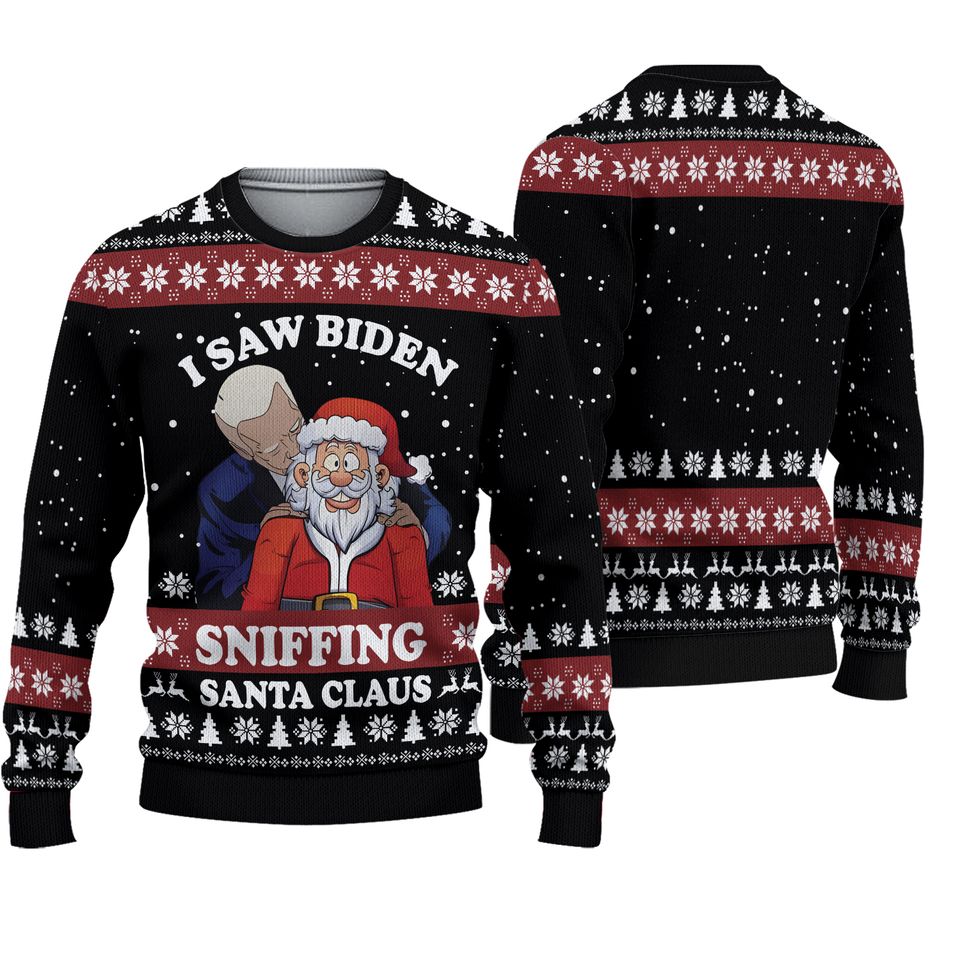 Funny Joe Biden Santa Claus Ugly Christmas Sweater