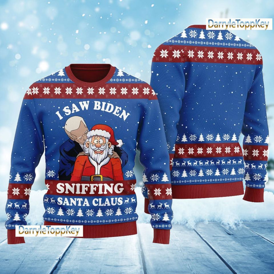 Funny Joe Biden Santa Claus Ugly Christmas Sweater