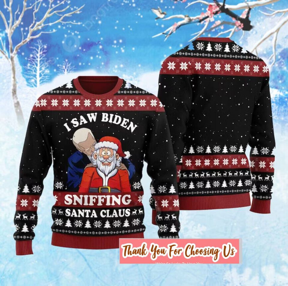 Funny Joe Biden Santa Claus Ugly Christmas Sweater Christmas Gift