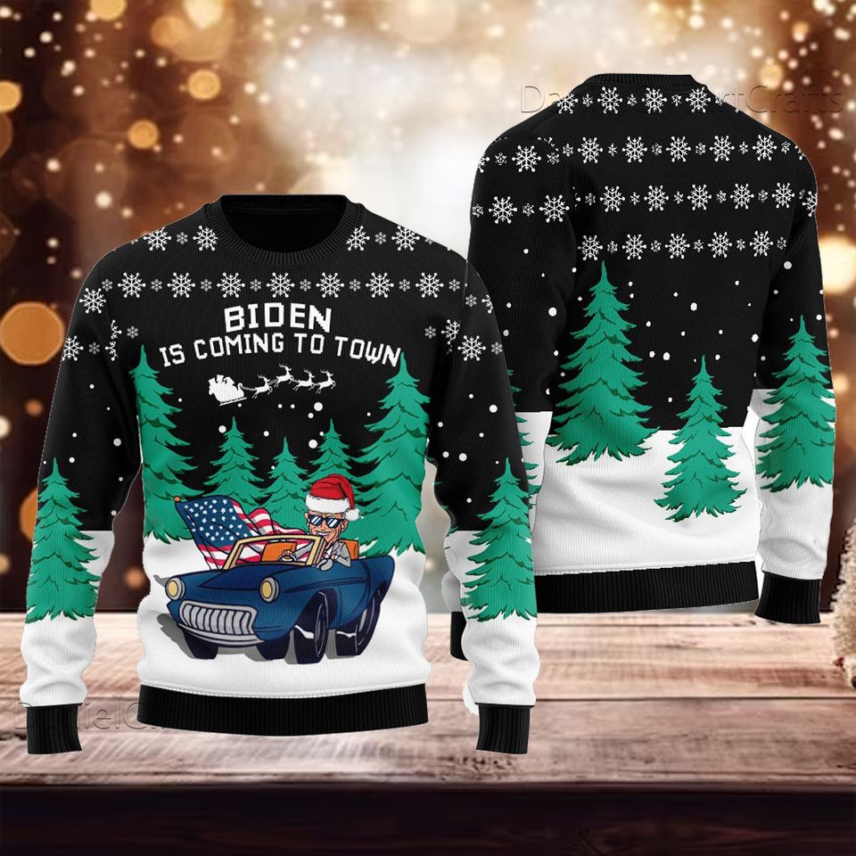 Funny Joe Biden Ugly Christmas Sweater