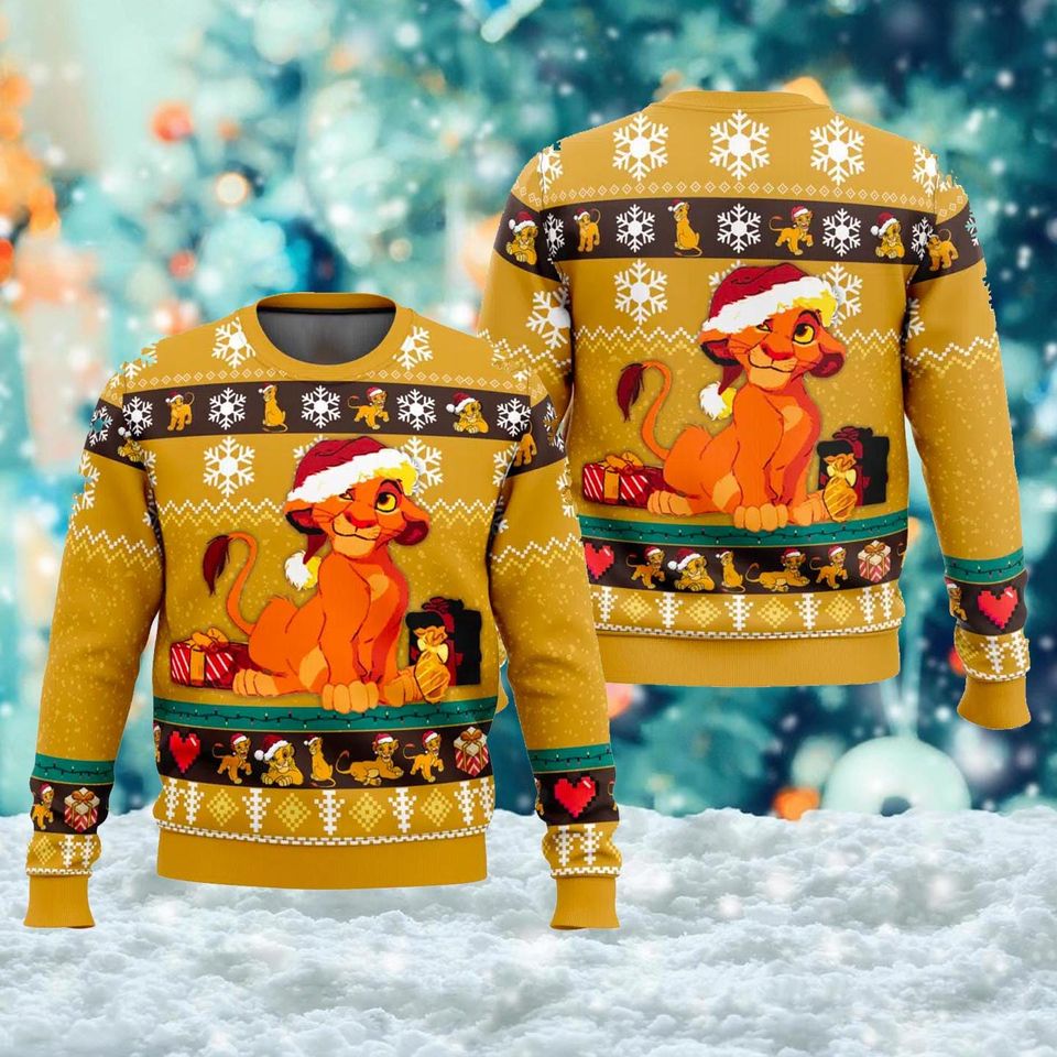Funny Lion Ugly Christmas Sweater, Christmas Gift For Men Women Kid
