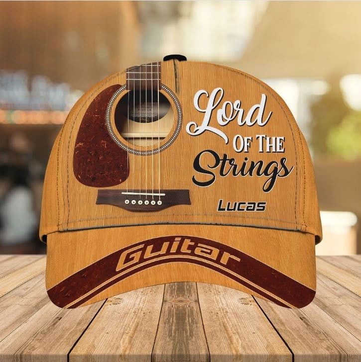 Funny Lord of the Strings Guitar Classic Cap for Men, Women, Guitar Players Hat Trucker Hats Custom Hats Gifts For Men & Women