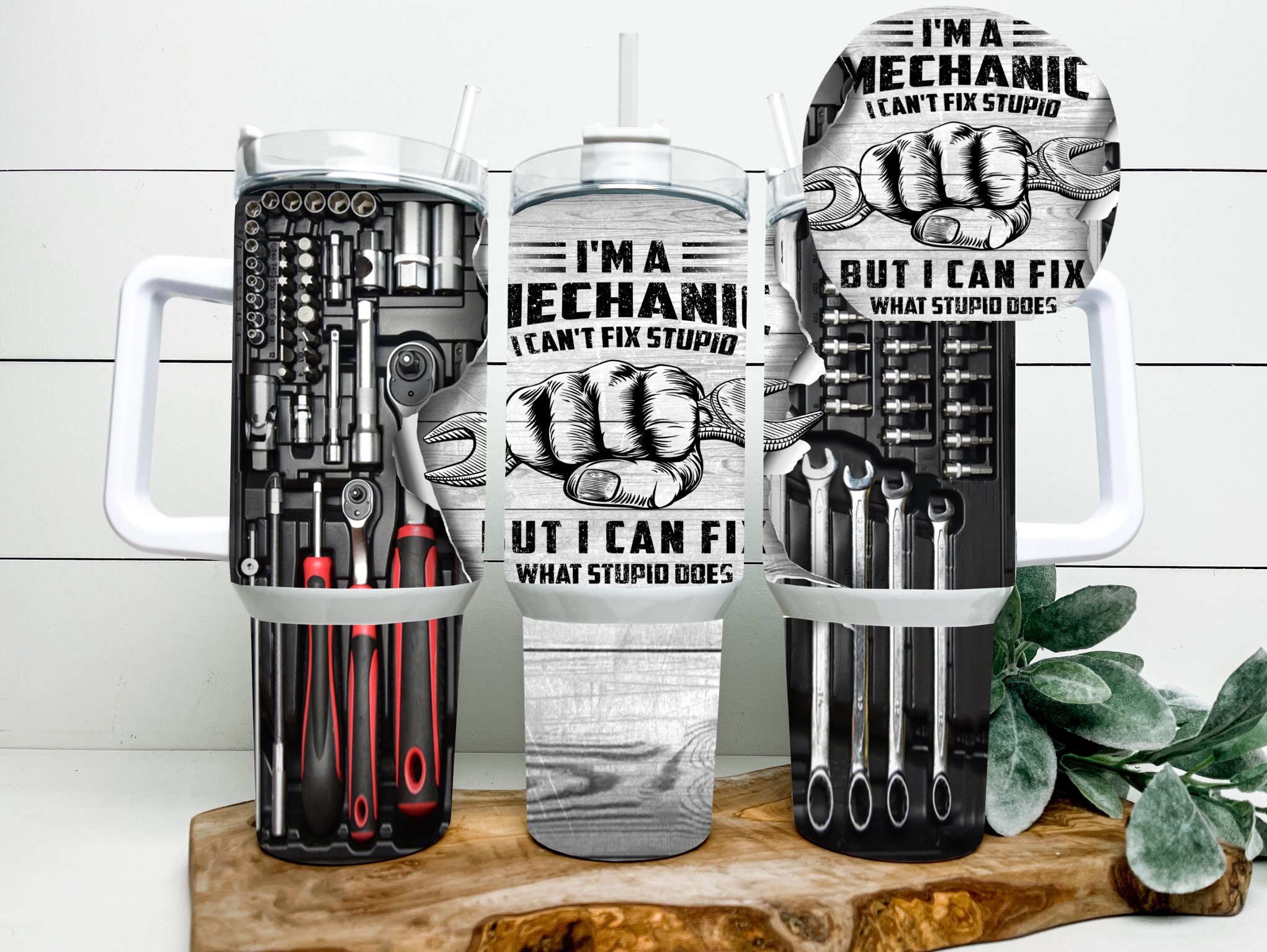 Funny Mechanic Custom Stanley Cup 40 oz 30 oz Tumbler With HandleTVC2301165