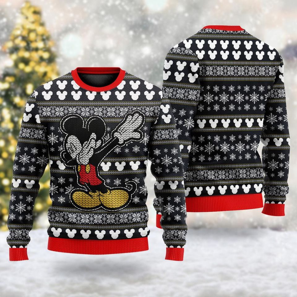 Funny Mouse Ugly Christmas Sweater, Animated
