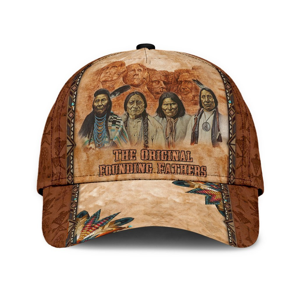 Funny Original Founding Fathers Native American Classic Cap for Men, Women Trucker Hats Custom Hats Gifts For Men & Women