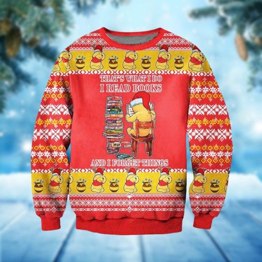 Funny Pooh Ugly Christmas Sweater - Image 6