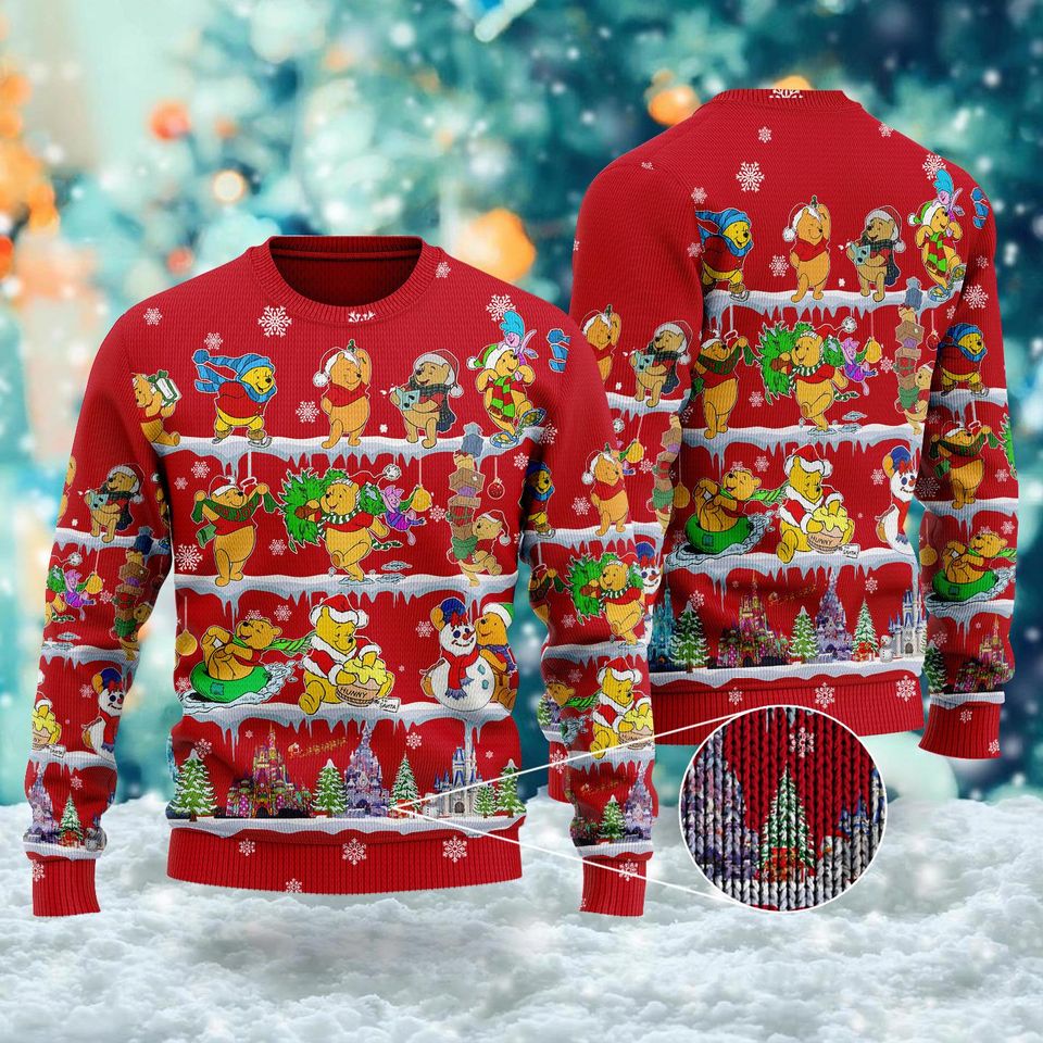 Funny Pooh Ugly Sweatshirts, Christmas Gift For Men, Women, Kid