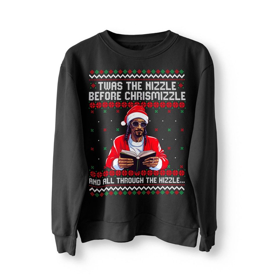 Funny Rapper Ugly Christmas Sweater and Sweatshirt