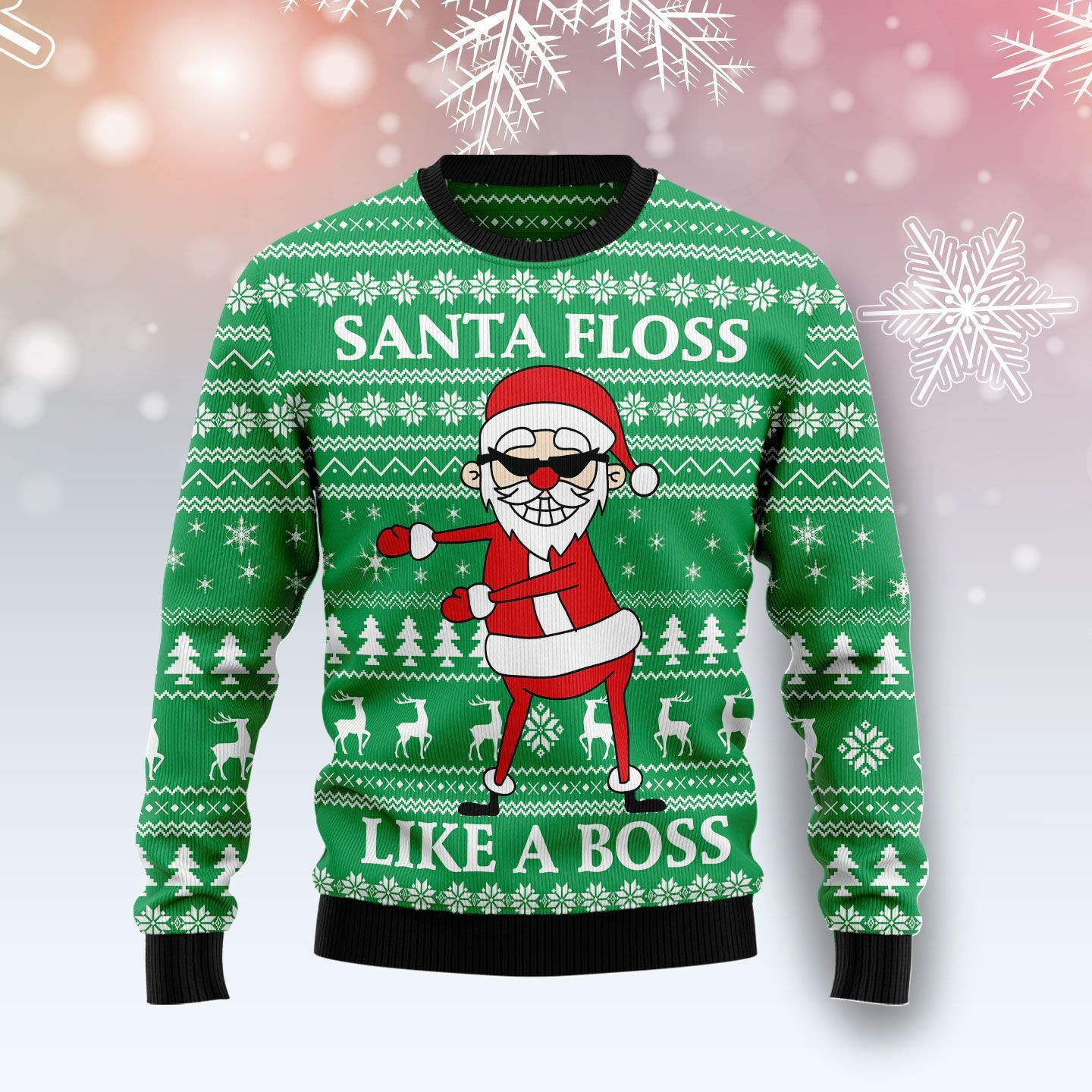 Funny Santa Claus Ugly Christmas Sweater Adult 3D Funny Matching for family