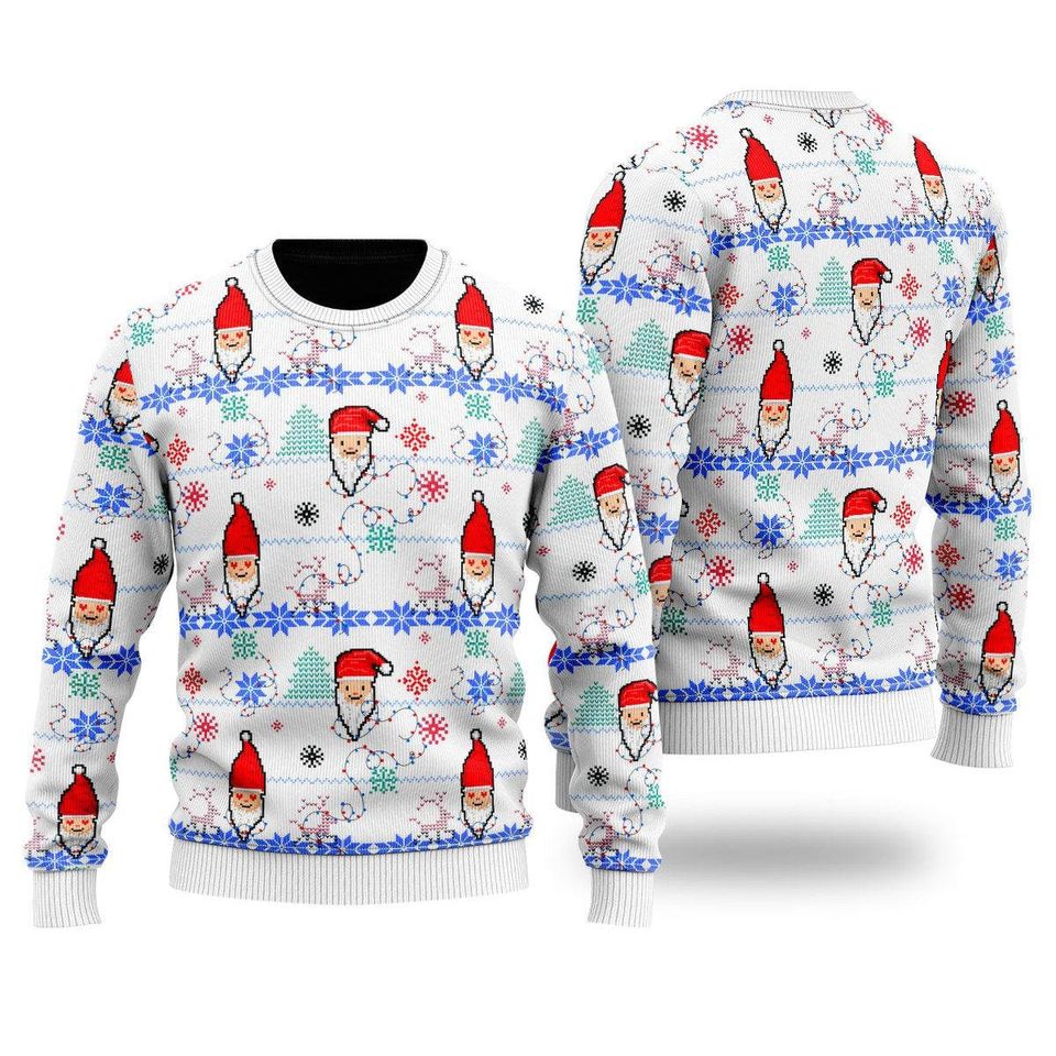 Funny Santa Is Coming Ugly Christmas Sweater, Ugly Christmas Sweater