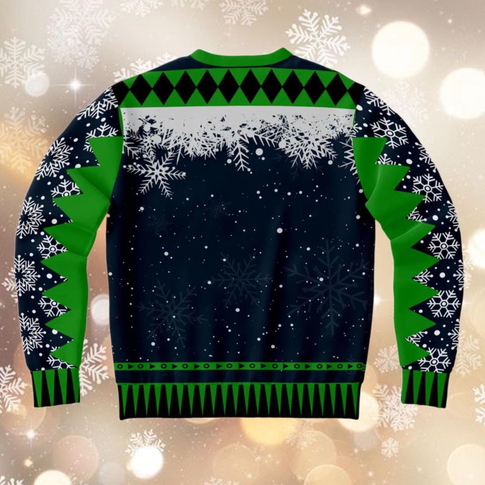 Funny Santa Pole Dance Ugly Christmas Sweatshirt - Working It at the Pole Holiday Sweatshirt - Image 3