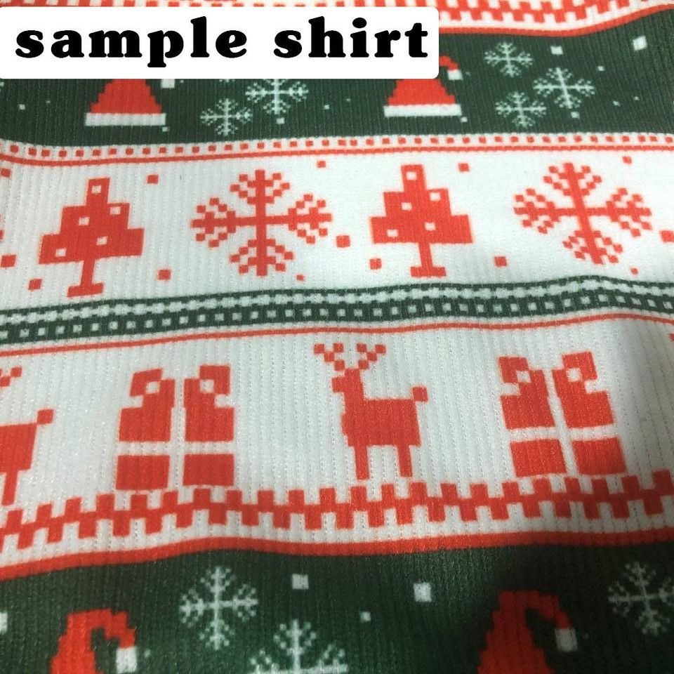 Funny Santa Topless Sweater Santa Tattooed Christmas Lights Knitted Ugly Sweater - Image 3