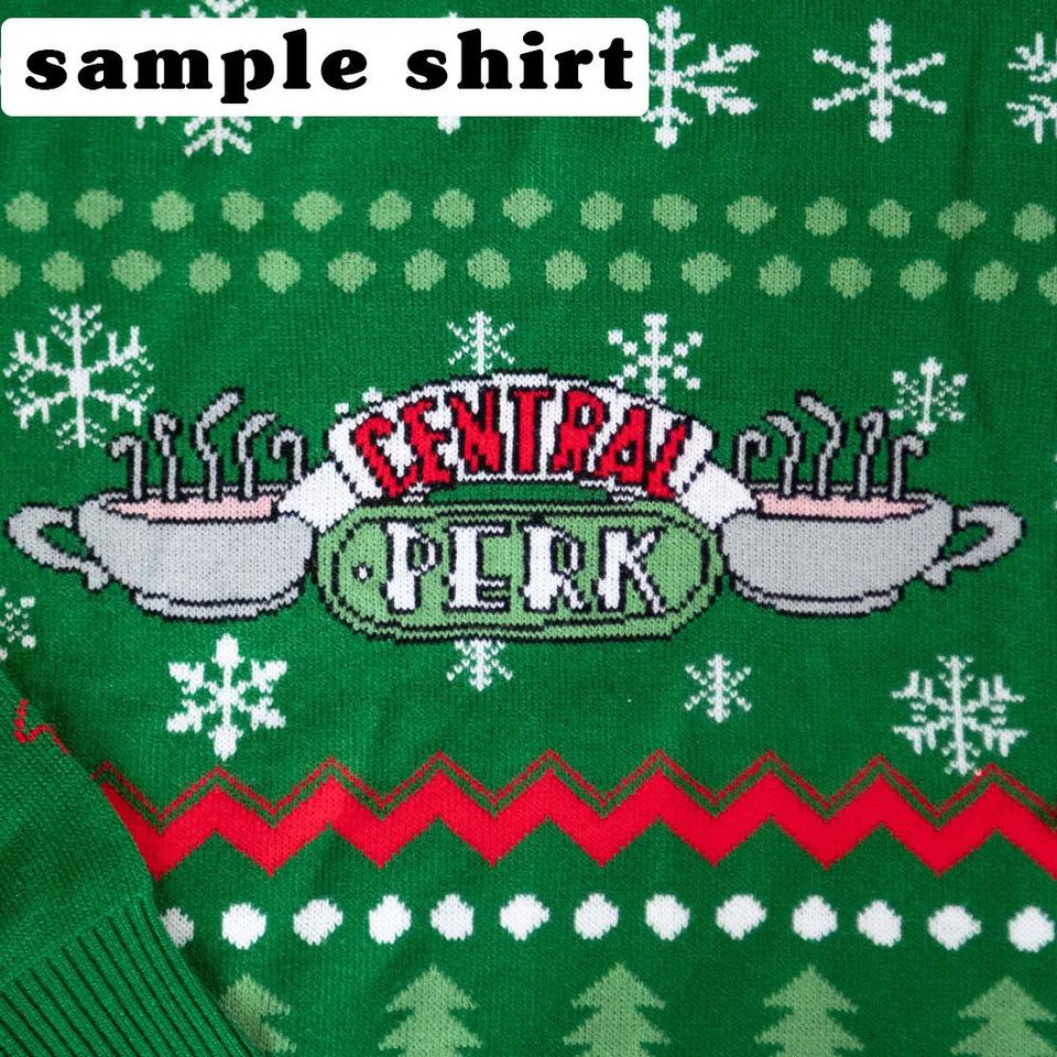 Funny Santa Topless Sweater Santa Tattooed Christmas Lights Knitted Ugly Sweater - Image 2