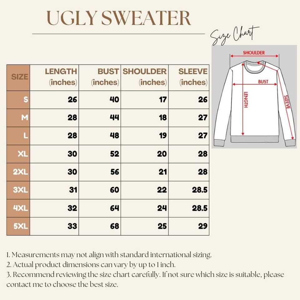 Funny Santa Xmas Ugly Christmas Sweater, Cute Santa Xmas S - Image 3