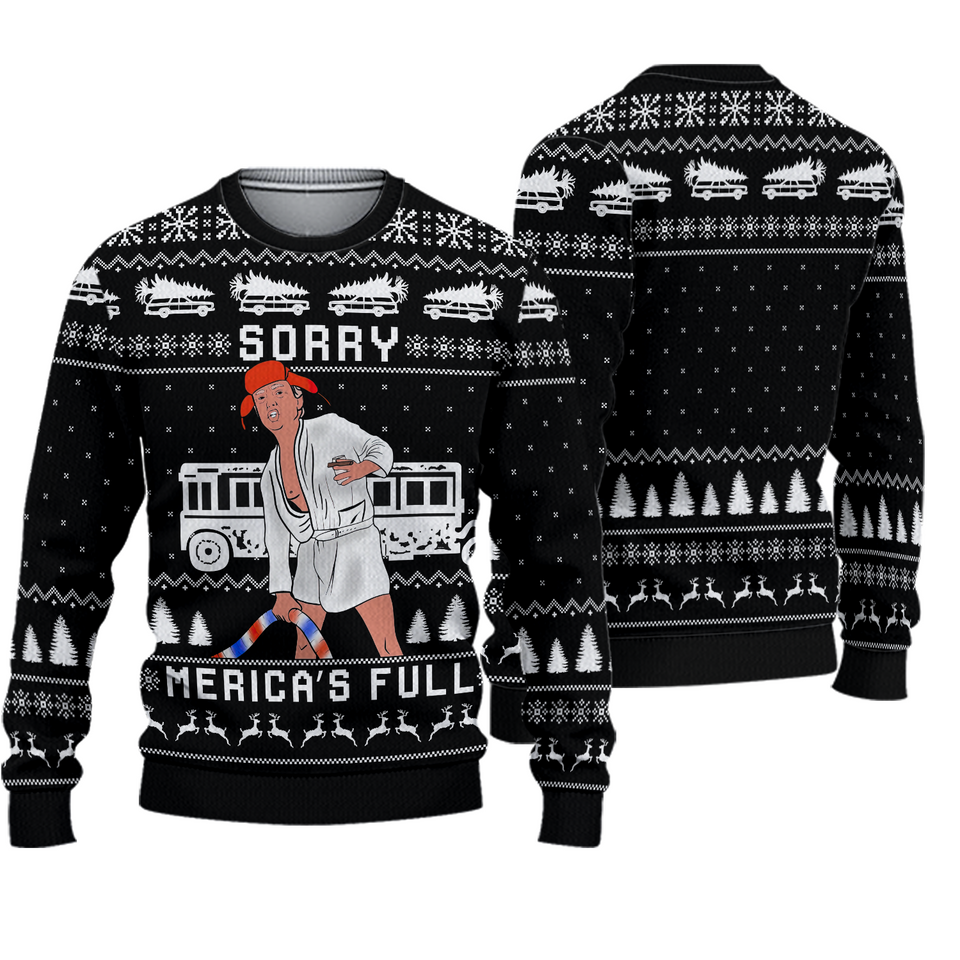 Funny Shitters Full Donald Trump Christmas 3D Sweater