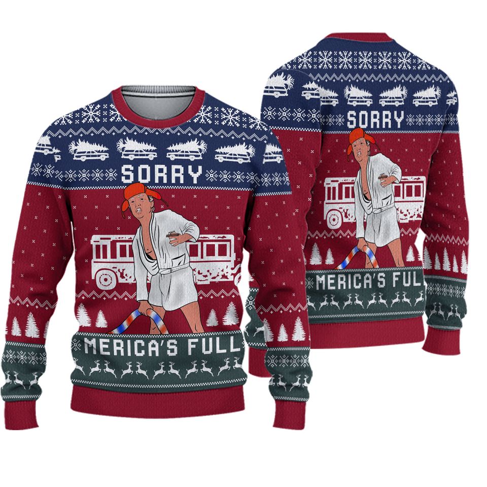 Funny Shitters Full Donald Trump Christmas Sweater, Trump Ugly Sweater Shirt