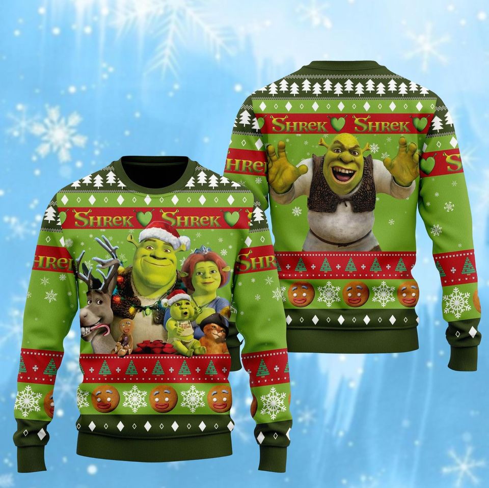 Funny Shrek Ugly Christmas Sweater