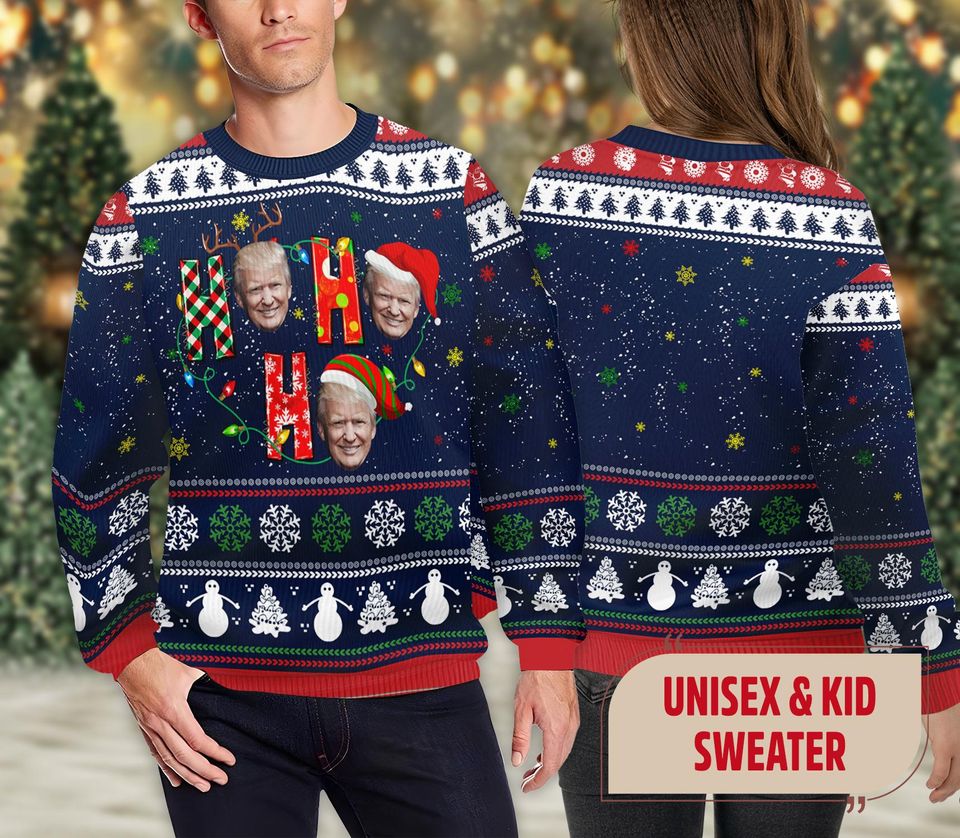 Funny Trump Ho Ho Ho Christmas Sweatshirt