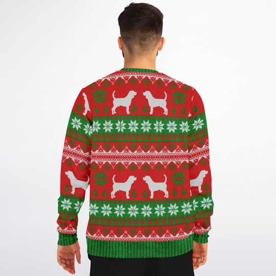 Funny Ugly Christmas Sweatshirt - Beagle Bells, Beagle All the Way Ugly Sweatshirts - Image 16