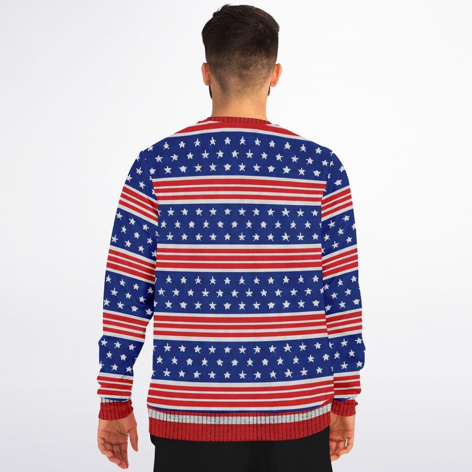 Funny Ugly Christmas Sweatshirt, Its Gunna Be YUGE, Trump Holiday Political Humor Xmas Sweater, Patriotic Gag Gift - Image 3