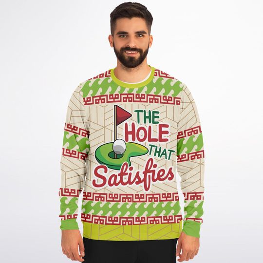 Funny Ugly Christmas Sweatshirt - The Hole That Satisfies Ugly Sweatshirts - Image 10
