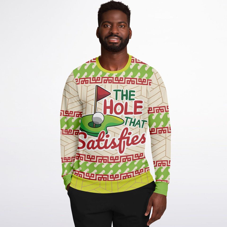 Funny Ugly Christmas Sweatshirt - The Hole That Satisfies Ugly Sweatshirts - Image 8