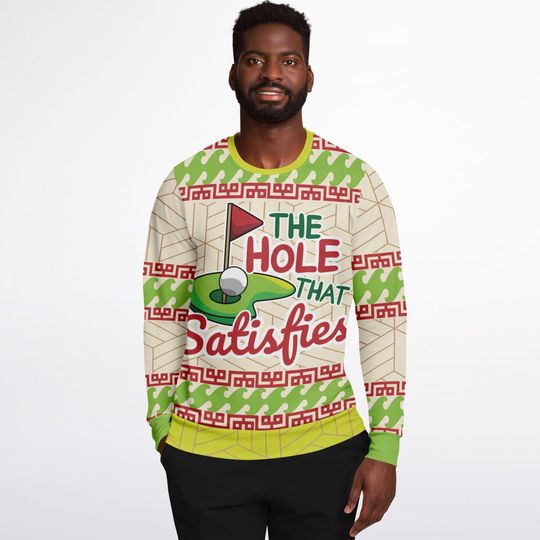 Funny Ugly Christmas Sweatshirt - The Hole That Satisfies Ugly Sweatshirts - Image 17
