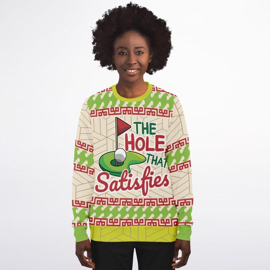 Funny Ugly Christmas Sweatshirt - The Hole That Satisfies Ugly Sweatshirts - Image 15