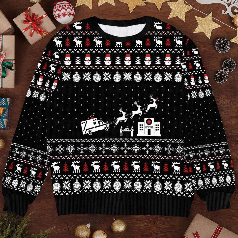 Funny Ugly Santa Claus Christmas Sweatshirt