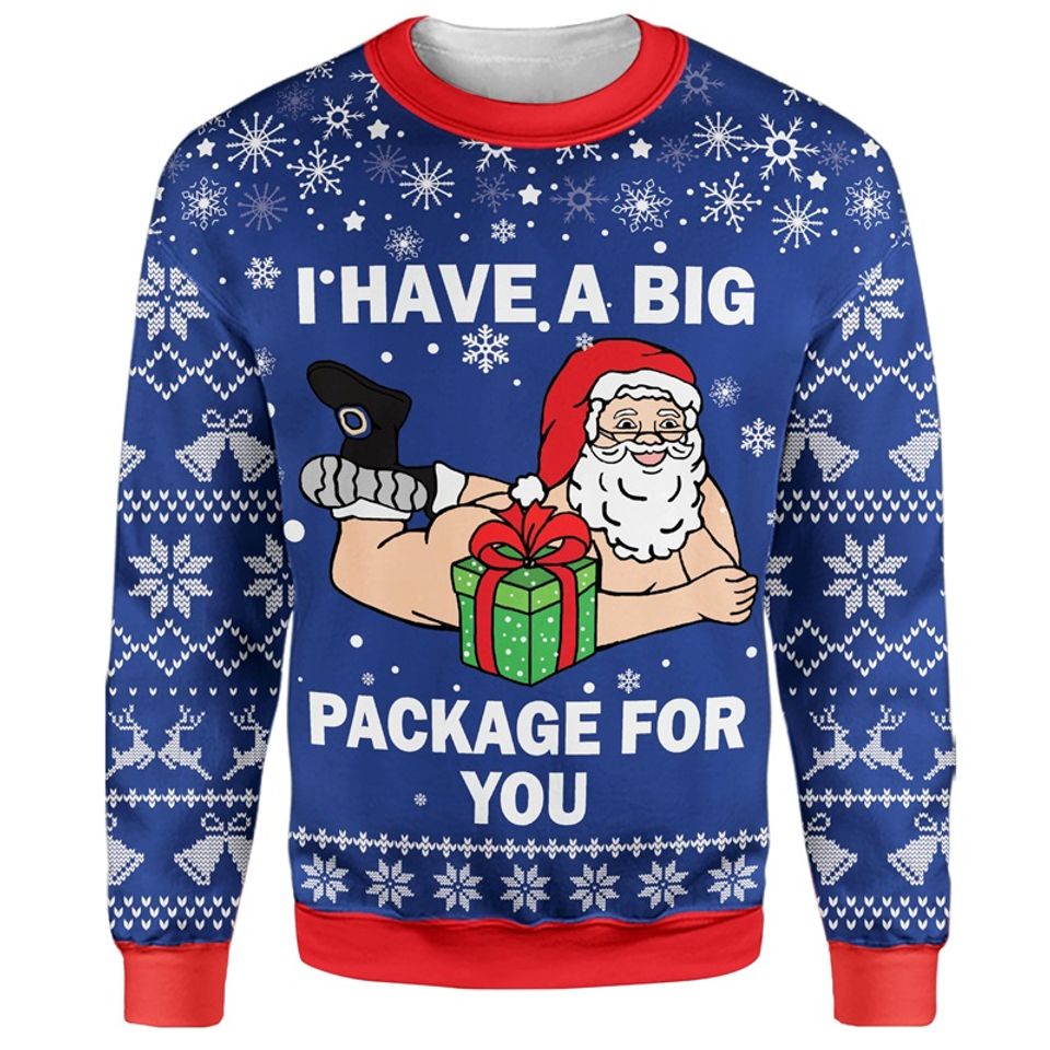 Funny Ugly Santa Claus Christmas Sweatshirt