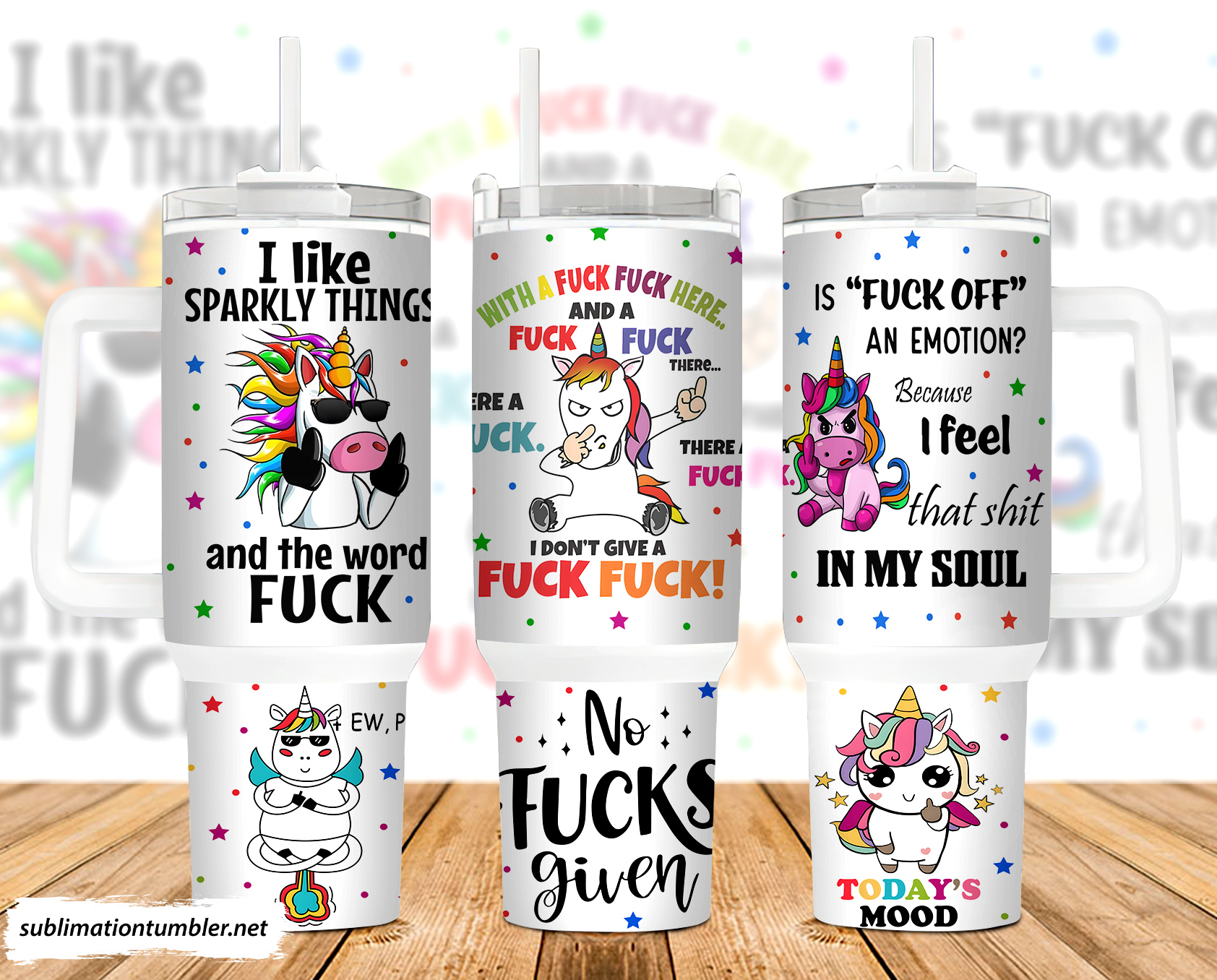 Funny Unicorn Custom Stanley Cup 40 oz 30 oz Tumbler With HandleTVC2301901