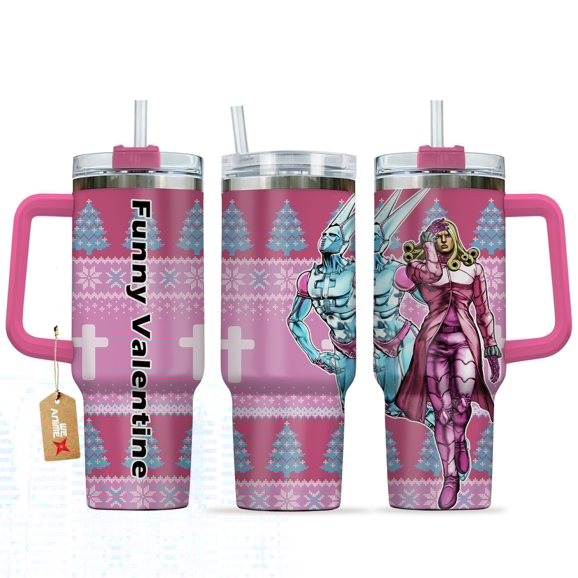 Funny Valentine JoJoâ€™s Bizarre Anime Custom Stanley Cup 40 oz 30 oz Tumbler With HandleTVC2301165