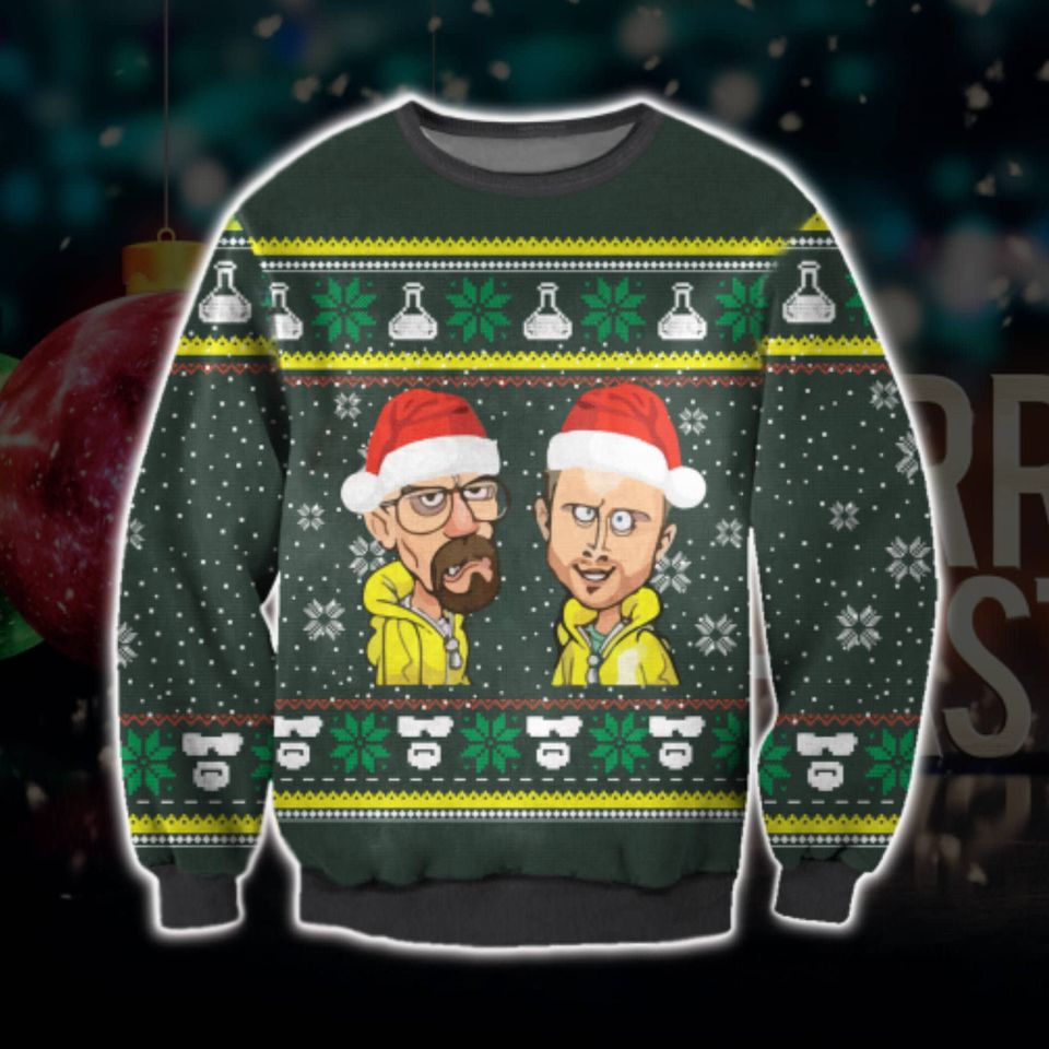 Funny Walter And Pinkman Xmas Ugly Christmas Sweater