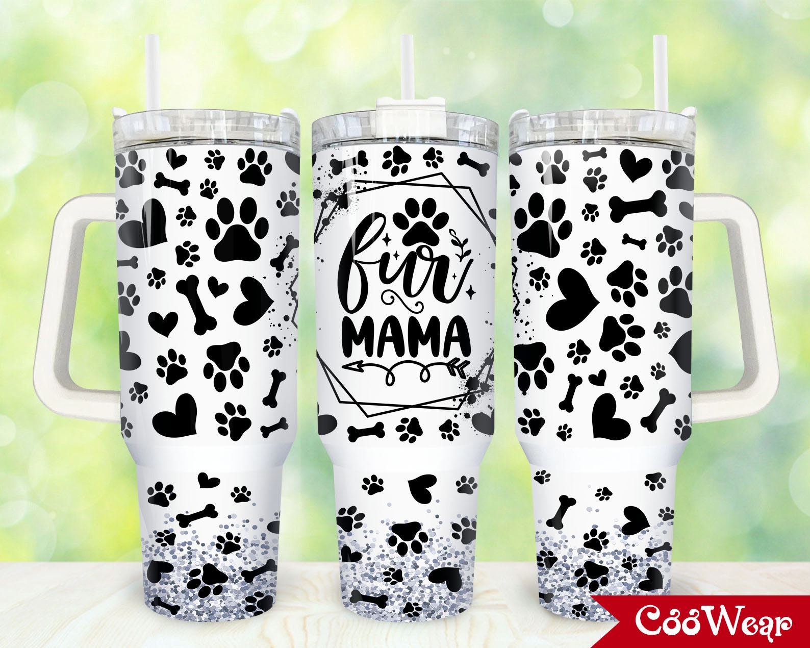 Fur Mama Paw Custom Stanley Cup 40 oz 30 oz Tumbler With HandleTVC2301858