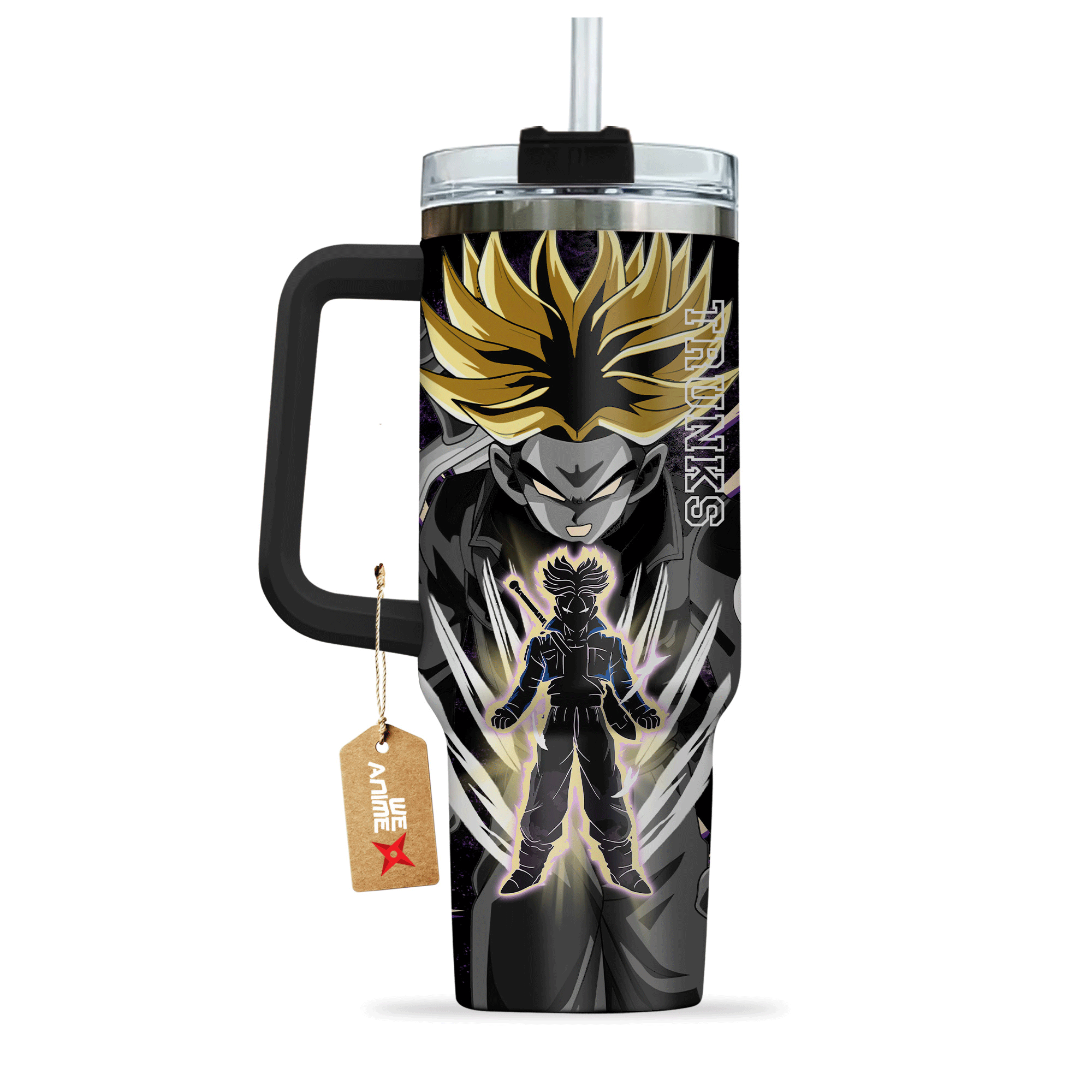 Future Trunks Super Saiyan 2 Dragon Ball Anime Custom Stanley Cup 40 oz 30 oz Tumbler With HandleTVC2301202