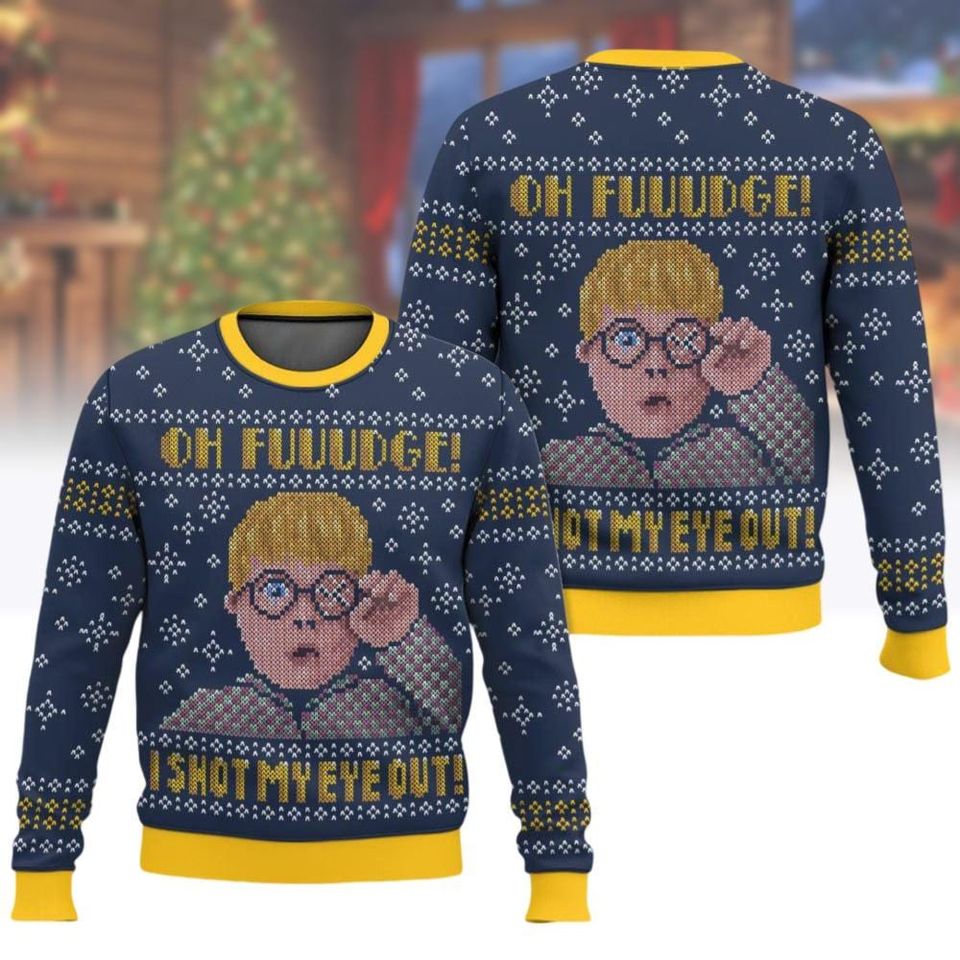 Fuuudge Christmas Story Ugly Sweater, Christmas Movie Sweatshirt