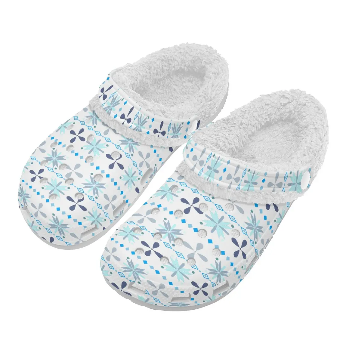 Fuzzy Winter Crocs Crocband Fleece Lined Clogs Shoes Comfortable For Men Women and Kids In Winter