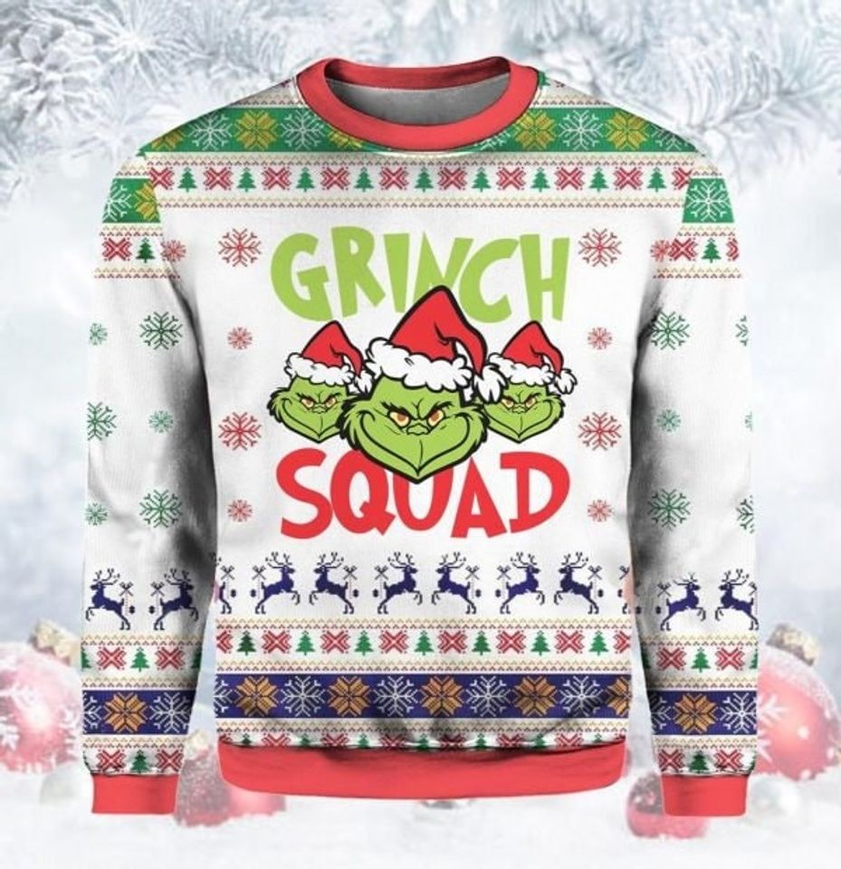 G-r-i-n-c-h Ugly Christmas Sweater, Funny All Over Print Sweater