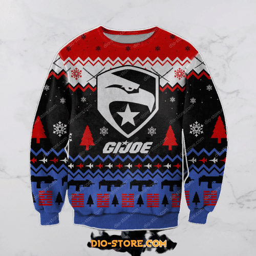 G.I.Joe Ugly Christmas Sweater Adult 3D Funny Matching for family