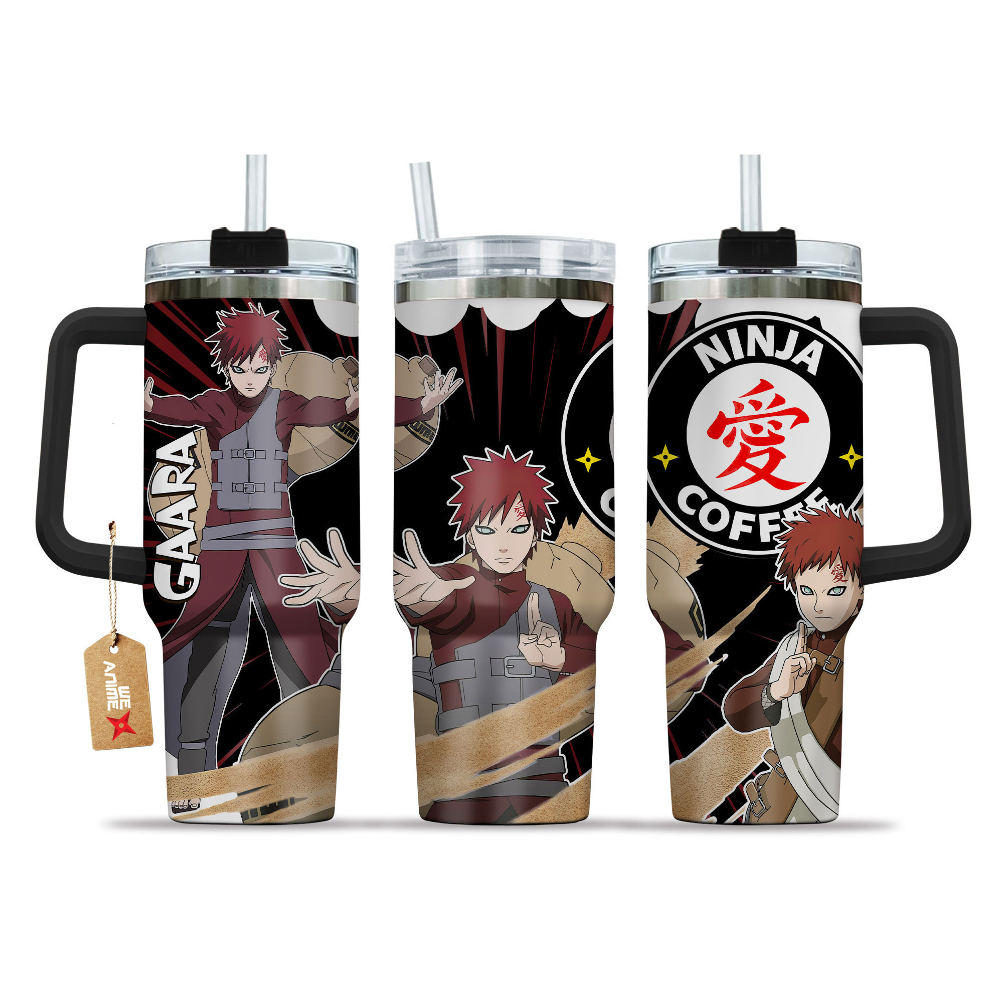 Gaara Naruto Anime Custom Stanley Cup 40 oz 30 oz Tumbler With HandleTVC2301152