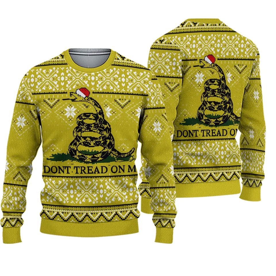 Gadsden flag sweater, Dont tread on me sweater