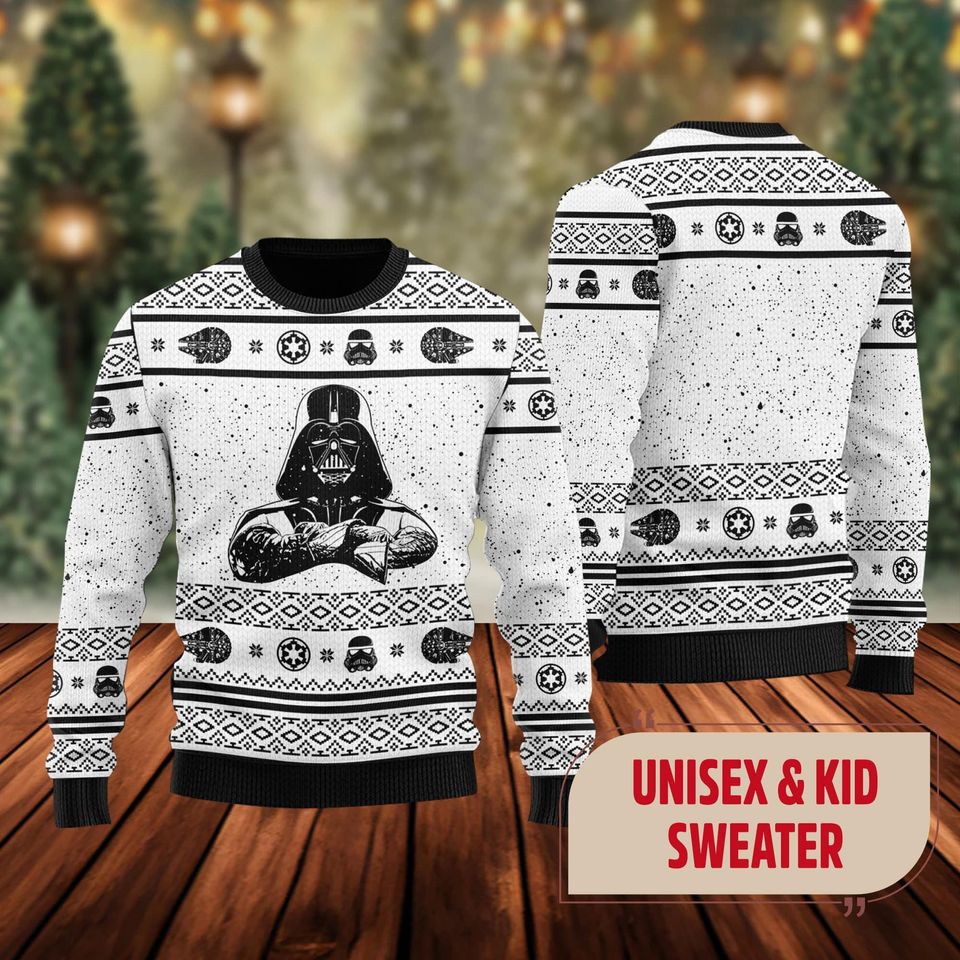 Galaxy Dad Ugly Christmas Sweater, Star Hero Xmas Sweatshirt