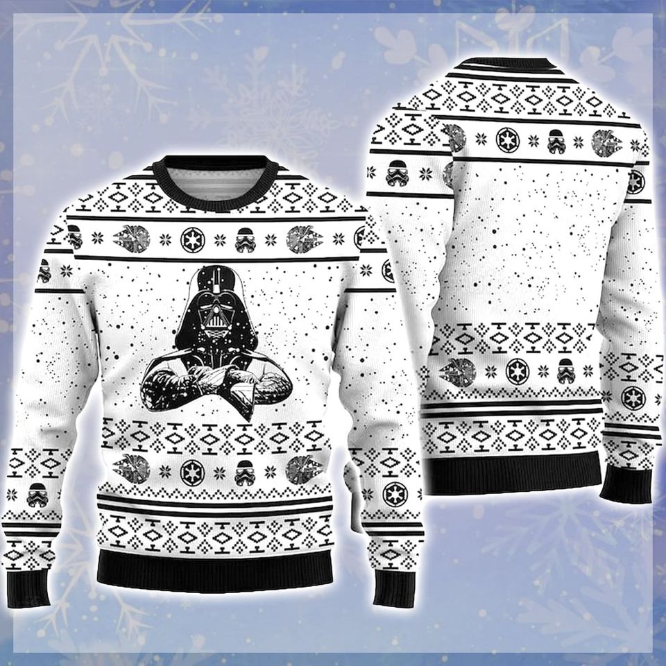 Galaxy Dad Ugly Christmas Sweater, Star Hero Xmas Sweatshirt