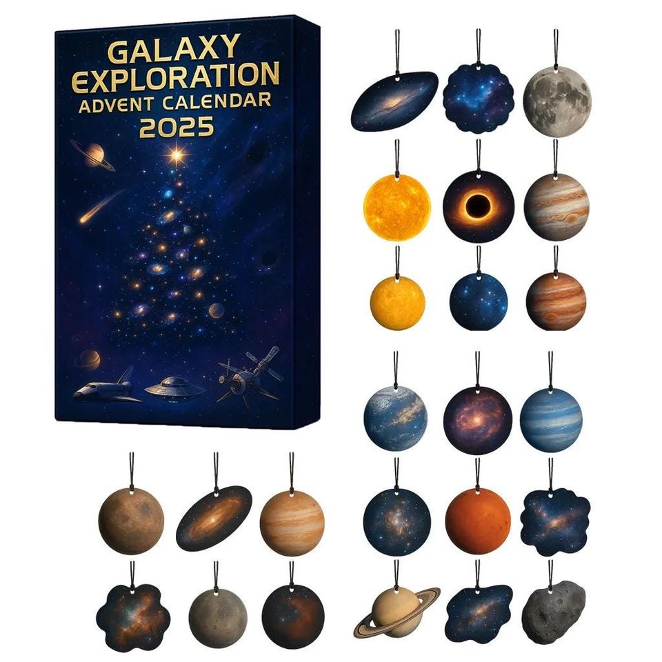 Galaxy Exploration Advent Calendar 2025, Space 24 Days Countdown Gift, Christmas Gift