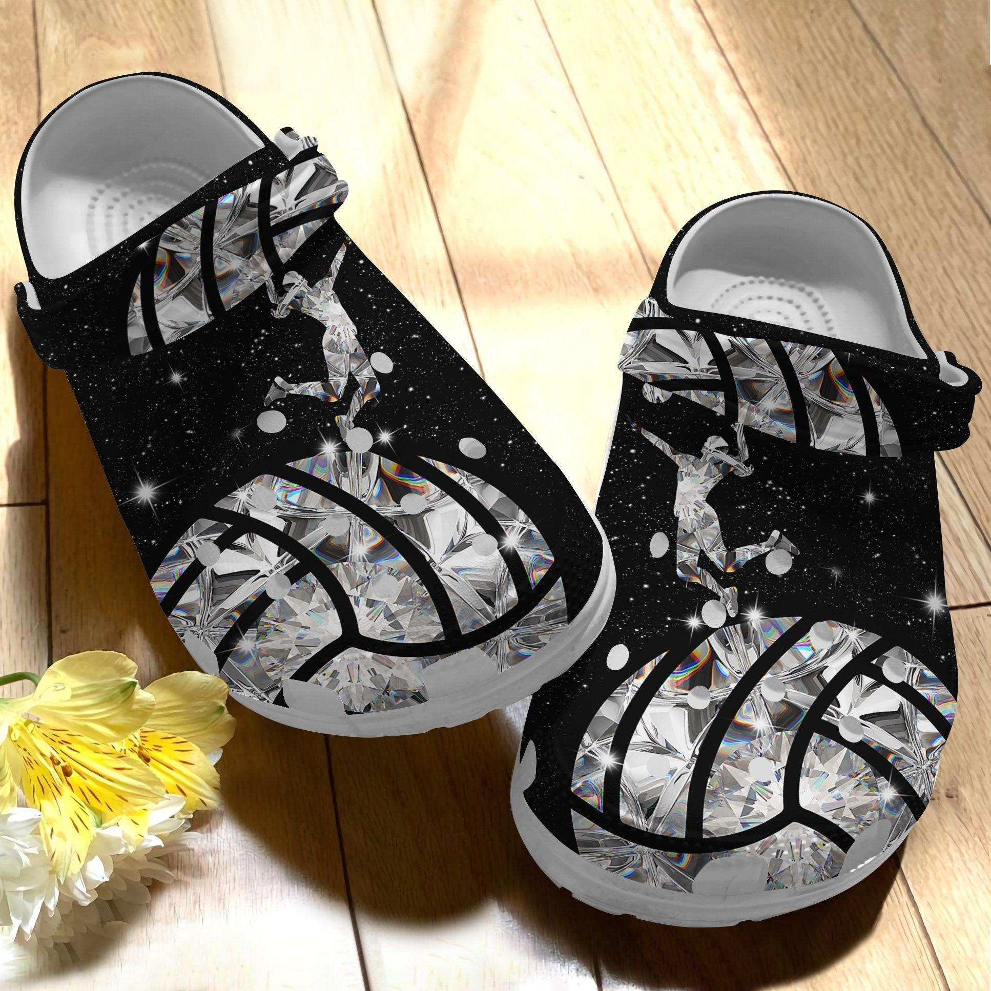 Galaxy Volleyball Shoes - Magical Sport World clogs Gift For Birthday