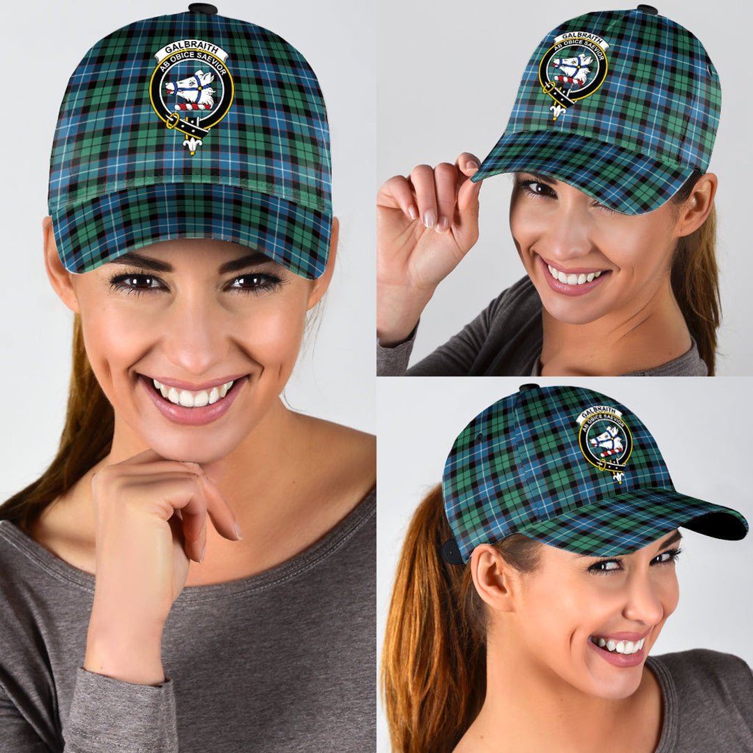 Galbraith Ancient Tartan Baseball Cap, Tartan Plaid Cap with Family Crest K23 Trucker Hats Custom Hats Gifts For Men & Women