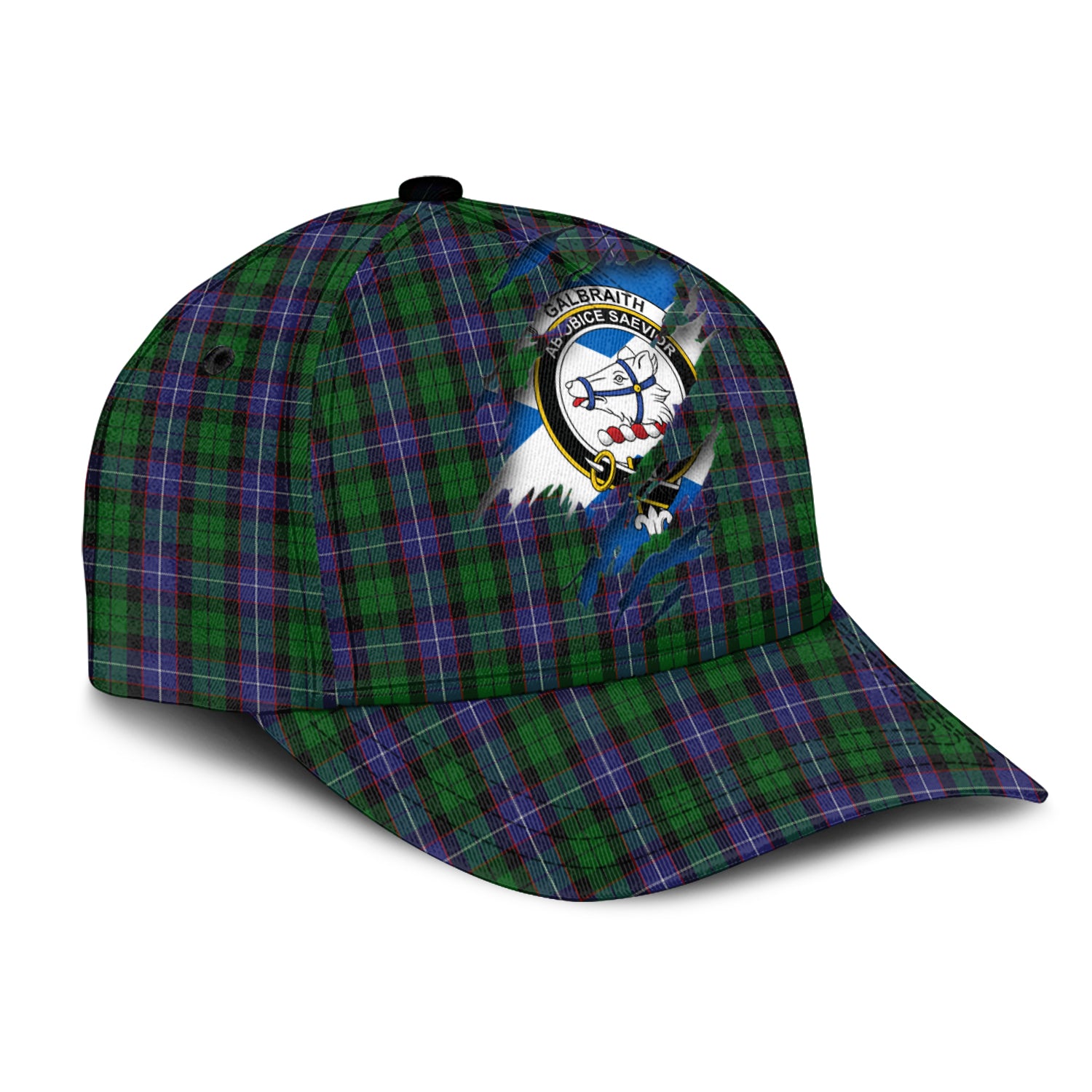 Galbraith Tartan Plaid Cap, Family Crest In Me Style Tartan Baseball Cap TS23 Trucker Hats Custom Hats Gifts For Men & Women